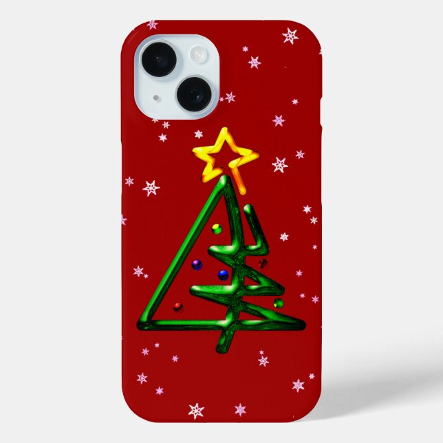 Tubular Chrome Christmas Tree Case-Mate iPhone Case (Back)