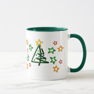 Tubular Chrome Christmas Tree Mug