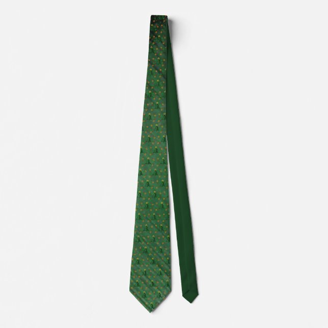 Tubular Chrome Christmas Tree Neck Tie (Front)