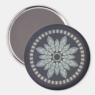 Tubular Petals Mandala Magnet