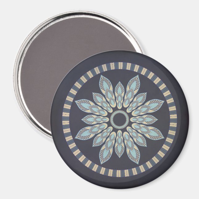 Tubular Petals Mandala Magnet (Front/Back)