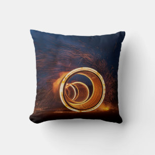 Tubular Space Portal Opens Amidst Sparks Cushion