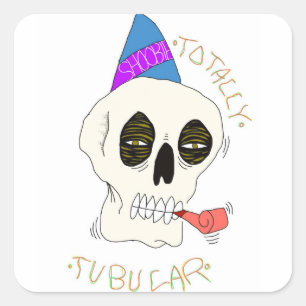 Tubular Square Sticker