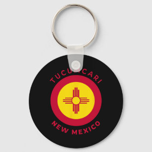 Tucari New Mexico Nm Flag Zia Souvenir Key Ring