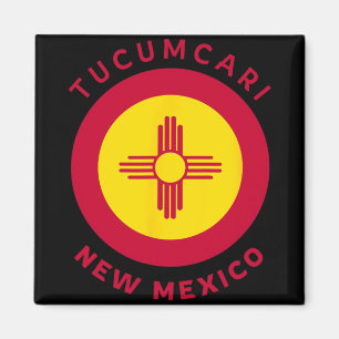 Tucari New Mexico Nm Flag Zia Souvenir  Magnet