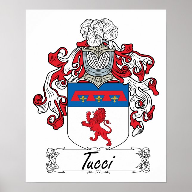 Tucci Family Crest Poster (Front)