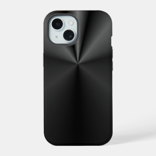 Tuck and Roll: Brushed Metal iPhone 15 Case