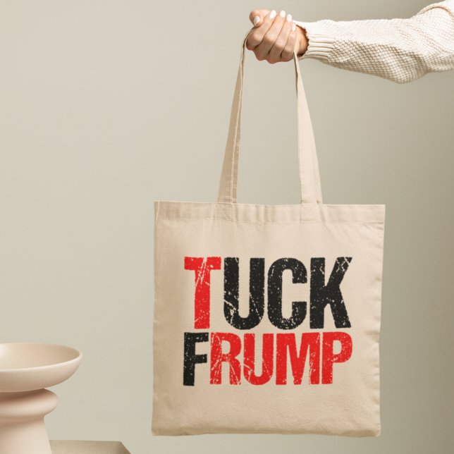 Tuck Frump Funny Anti Donald Trump Political Tote Bag (Creator Uploaded)