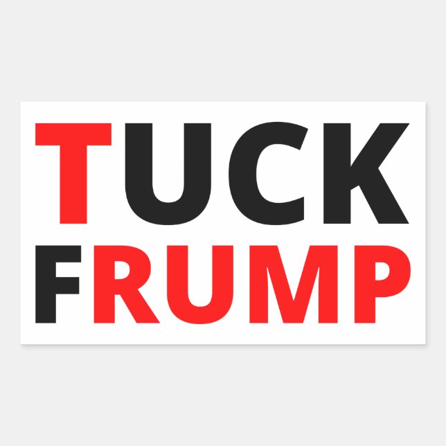 Tuck Frump Rectangular Sticker (Front)