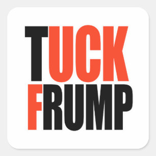 TUCK FRUMP SQUARE STICKER