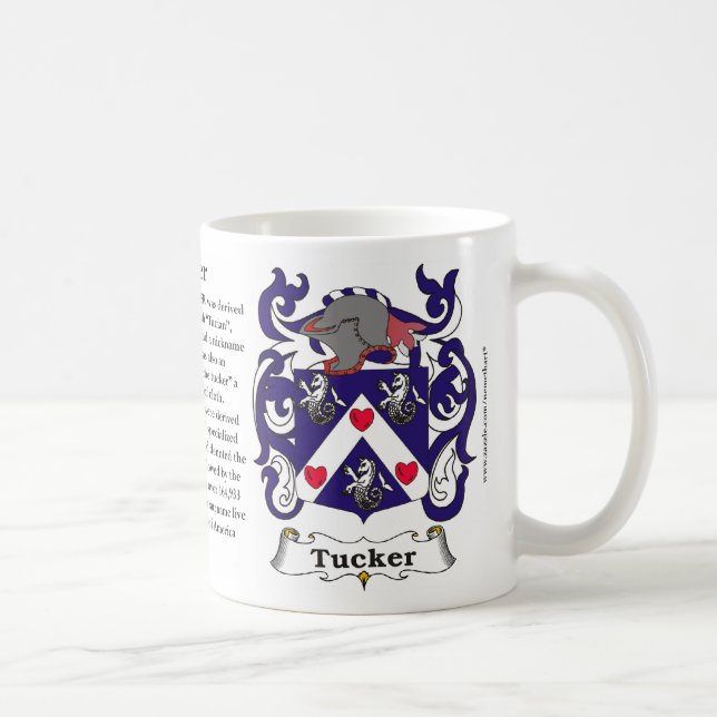 Tucker Family Coat of Arms Mug (Right)