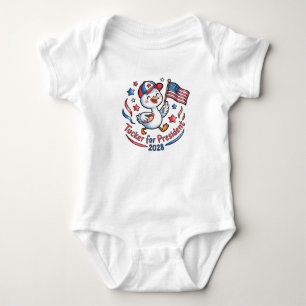 Tucker For President 2028 America First Patriotic Baby Bodysuit