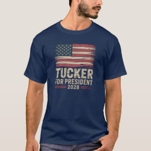 Tucker For President 2028 America First  T-Shirt