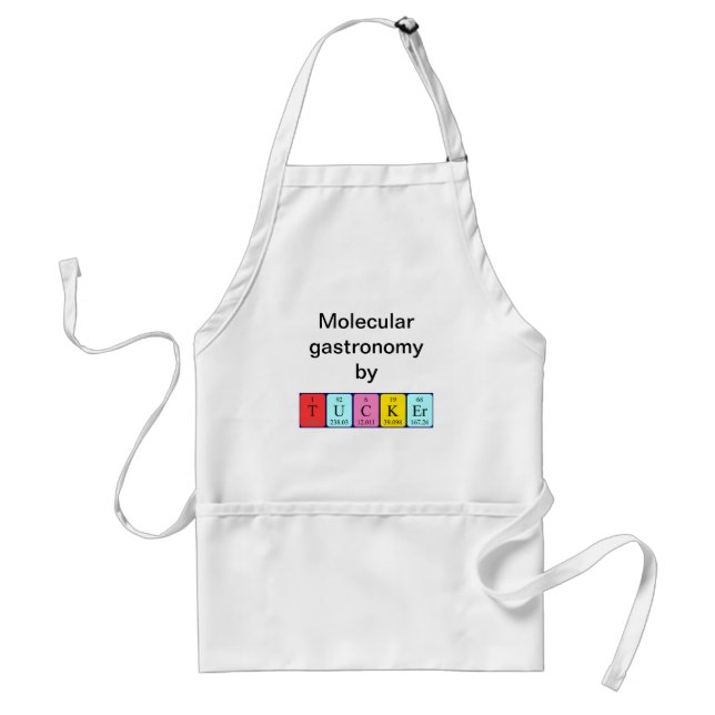 Tucker periodic table name apron (Front)