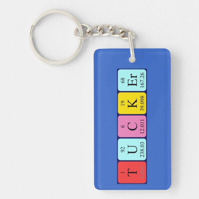 Tucker periodic table name keyring (Front)