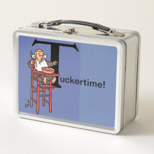 Tuckertime vintage "Little Tommy Tucker" image Metal Lunch Box