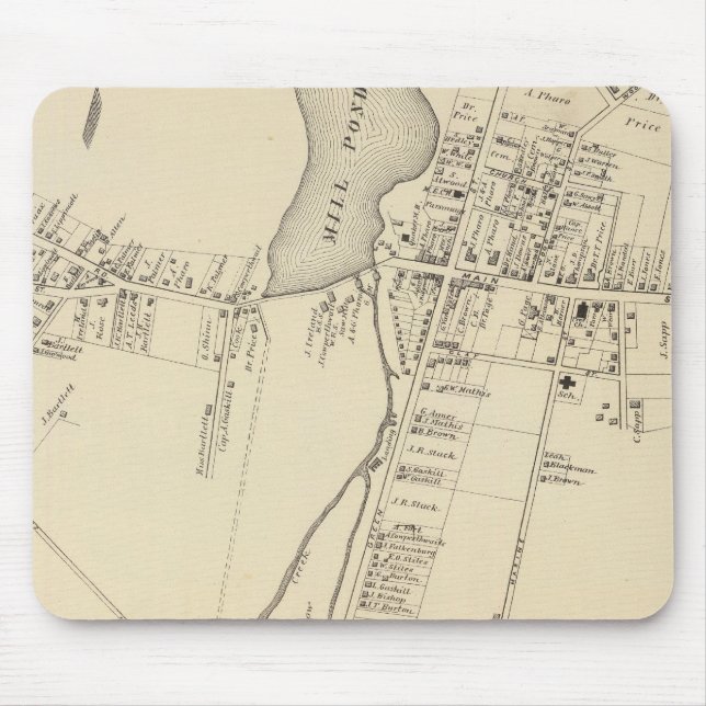 Tuckerton, New Jersey Mouse Mat (Front)