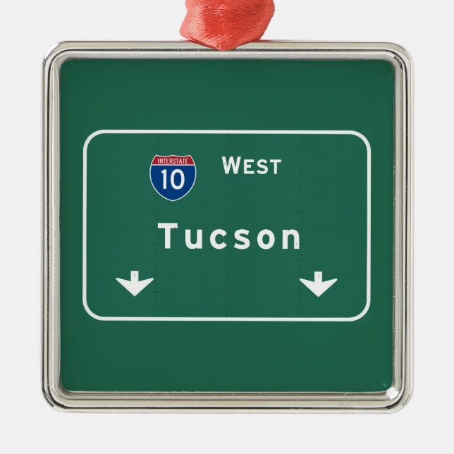 Tucson Arizona az Interstate Highway Freeway : Metal Tree Decoration (Front)