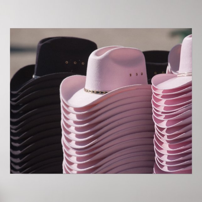 Tucson, Arizona. Cowboy hats for men and women Poster (Front)