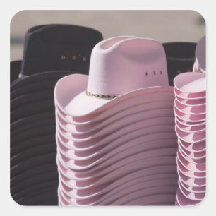 Tucson, Arizona. Cowboy hats for men and women Square Sticker