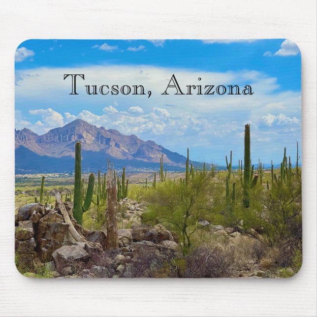 Tucson Arizona Desert Southwest Cactus Photo  Mouse Mat (Front)