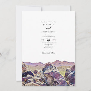 Tucson Arizona Desert Wedding Invitation