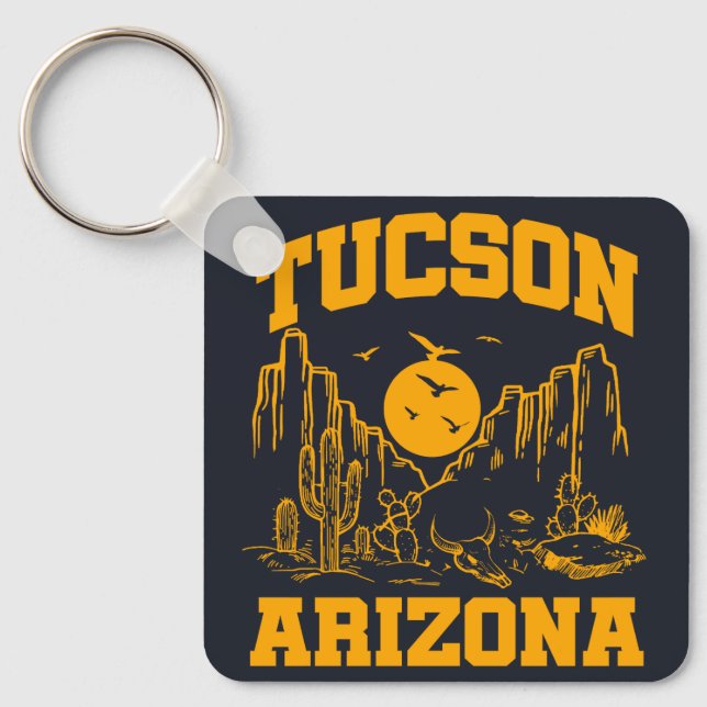 Tucson,Arizona Key Ring (Front)