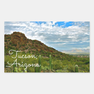 Tucson, Arizona Landscape Rectangular Sticker