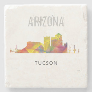 TUCSON, ARIZONA SKYLINE WB1 STONE COASTER