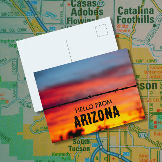 Tucson Arizona Sunset | Original Photography Postcard