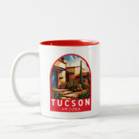 Tucson Arizona Travel Art Emblem