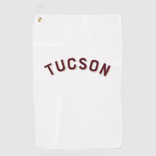 Tucson, Arizona Vintage Arch Golf Towel