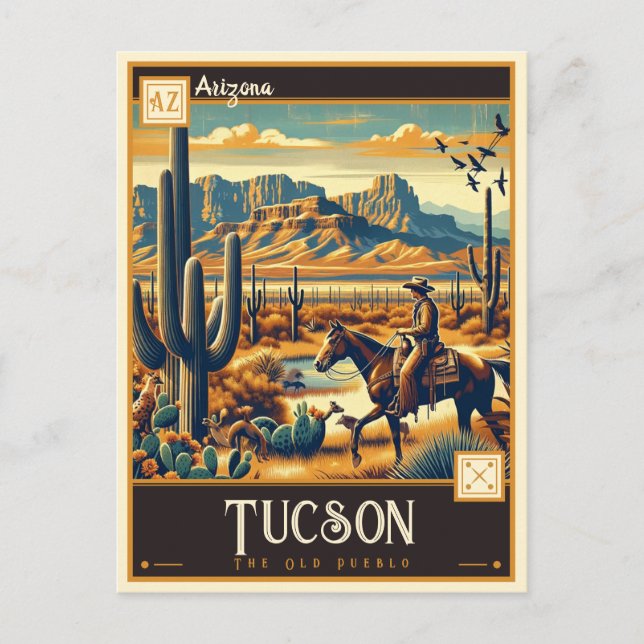 Tucson, Arizona | Vintage Postcard (Front)