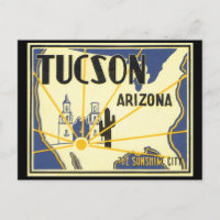 Tucson Arizona_Vintage Travel Poster Artwork