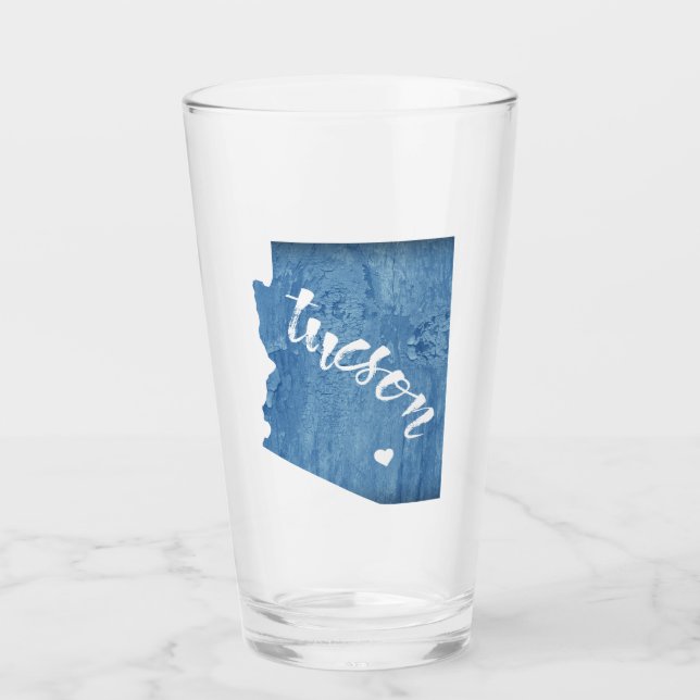 Tucson Arizona Wood Grain Glass (Front)