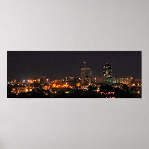 Tucson at Night Poster