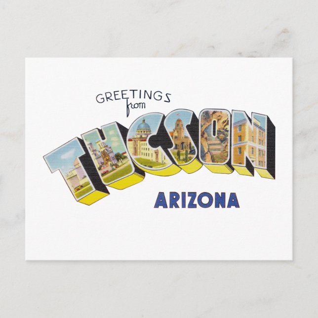 Tucson AZ Postcard (Front)