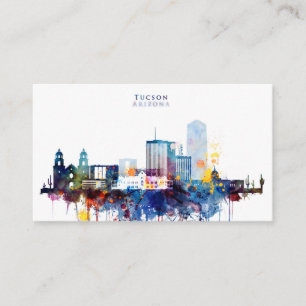 Tucson City Skyline Business Card