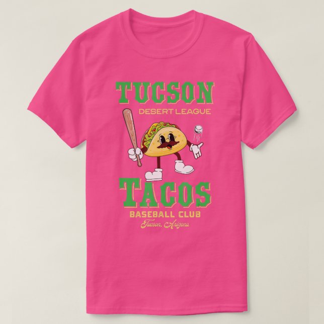 Tucson Tacos Retro Minor League Baseball Team  T-Shirt (Design Front)