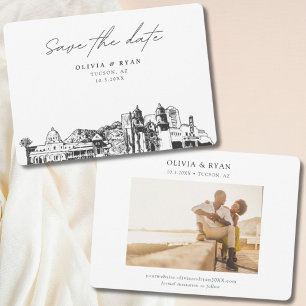 Tucson Wedding Modern Save the Date Invitation