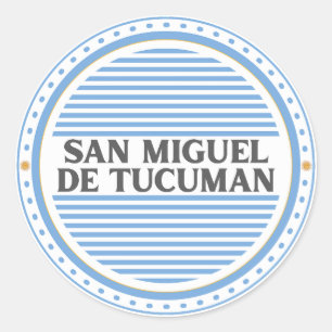 Tucumán City Pride Emblem – Argentine Identity Classic Round Sticker