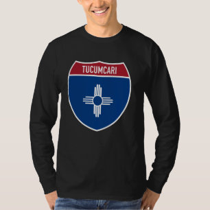 Tucumcari New Mexico Map Highway Interstate Sign S T-Shirt