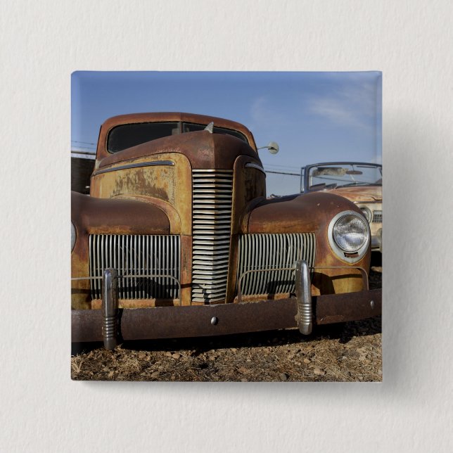 Tucumcari, New Mexico, United States. Route 66. 15 Cm Square Badge (Front)