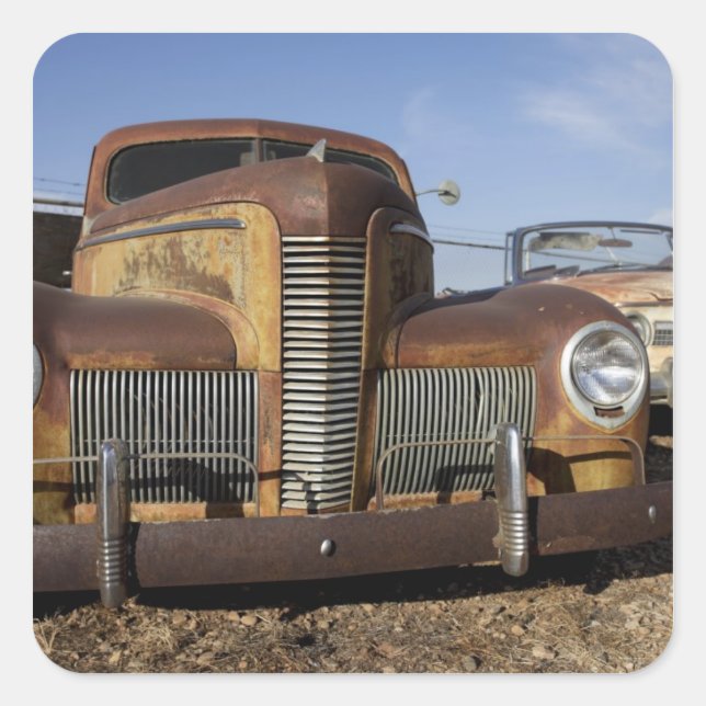 Tucumcari, New Mexico, United States. Route 66. Square Sticker (Front)