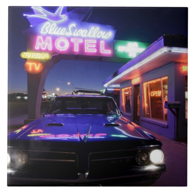 Tucumcari, New Mexico, United States. Route 66 Tile (Front)