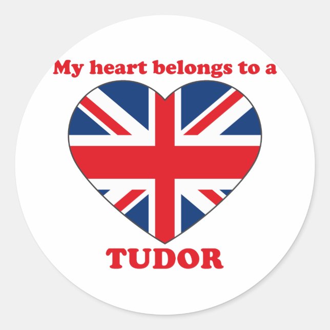 Tudor Classic Round Sticker (Front)