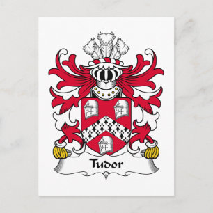 Tudor Family Crest Postcard