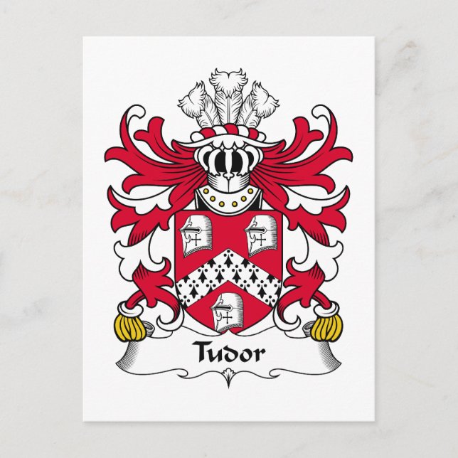 Tudor Family Crest Postcard (Front)