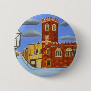 Tudor House in Exeter 6 Cm Round Badge