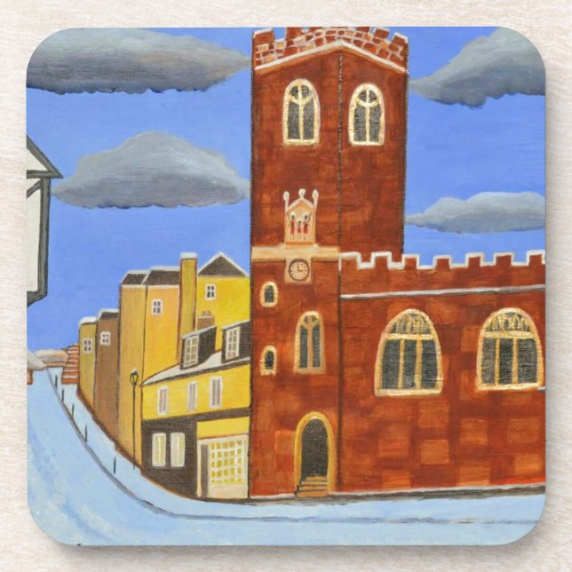 Tudor House in Exeter Coaster (Front)